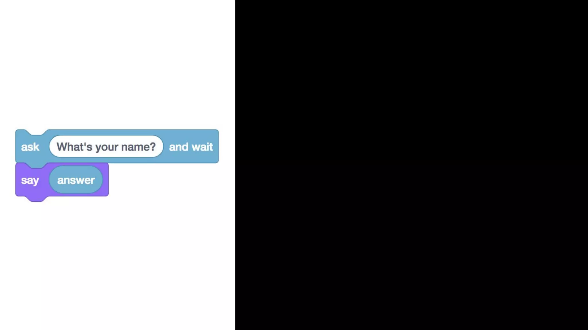 string answer = get_string("What's your name?n"); printf("%s", answer); 