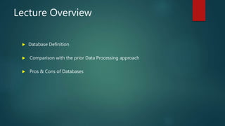 introduction of Database