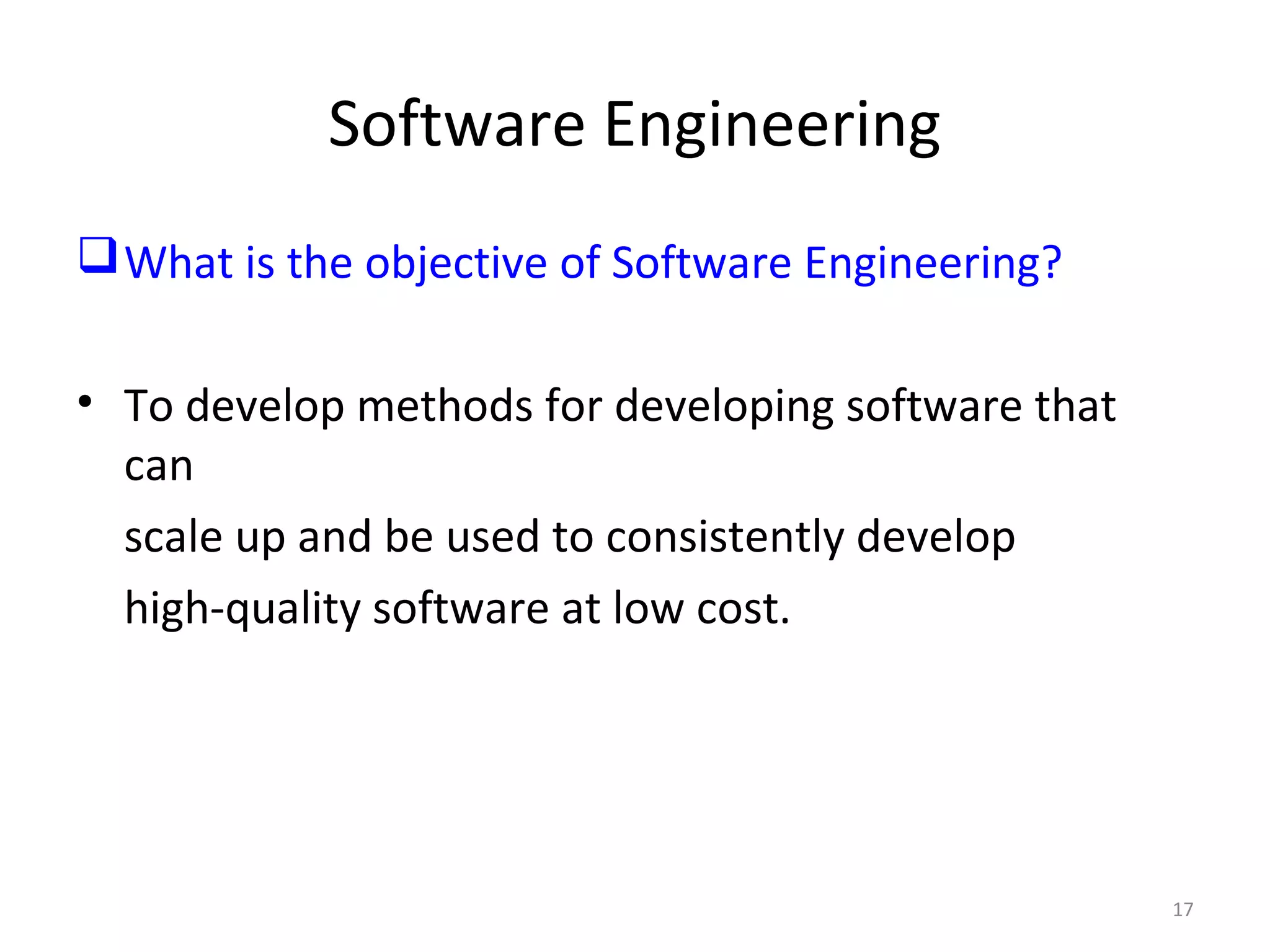Software Engineering (Introduction) | PPT
