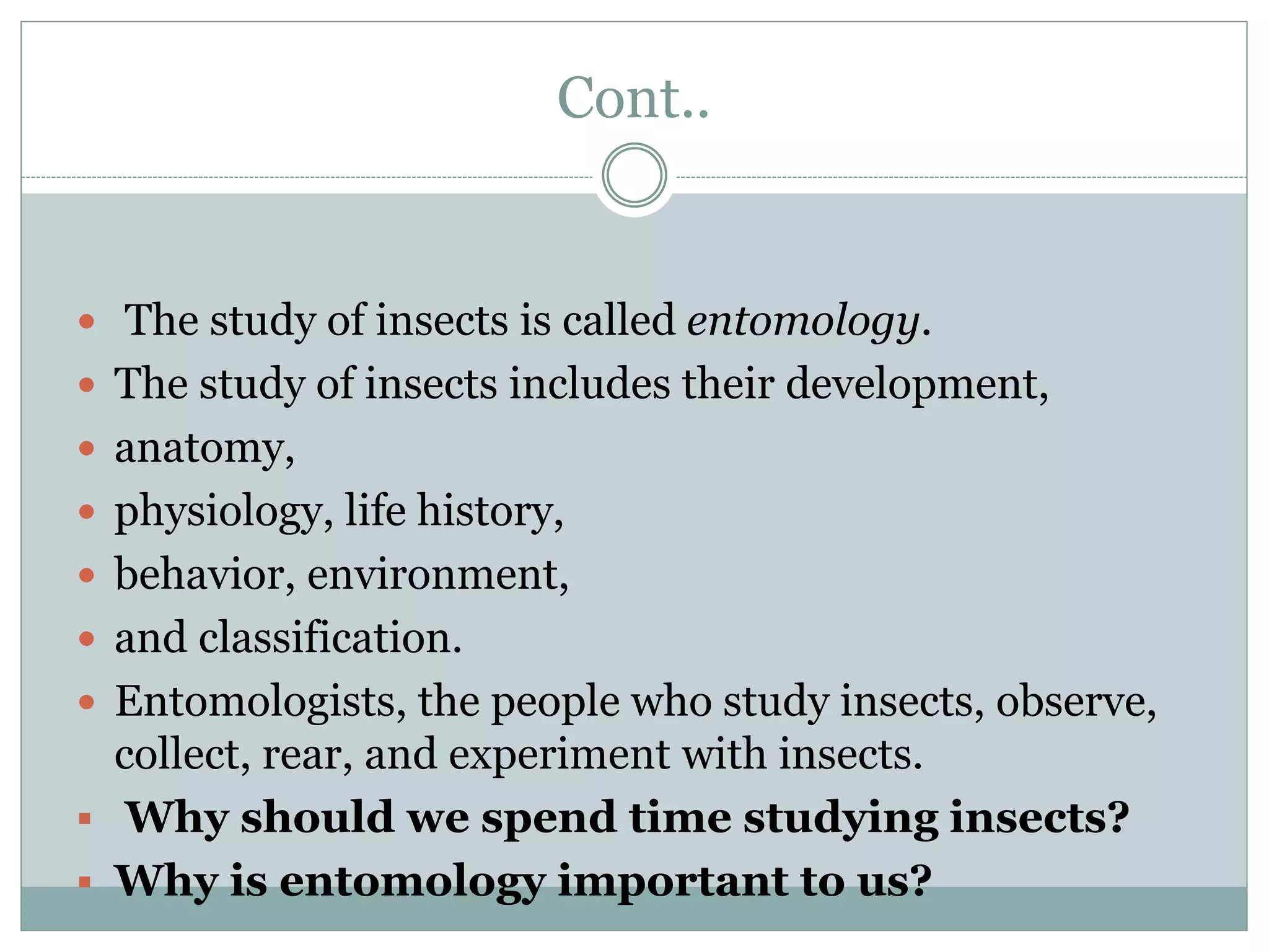 Introduction to medical entomology | PPTX
