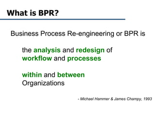 Business Process Re-Engineering | PPTX