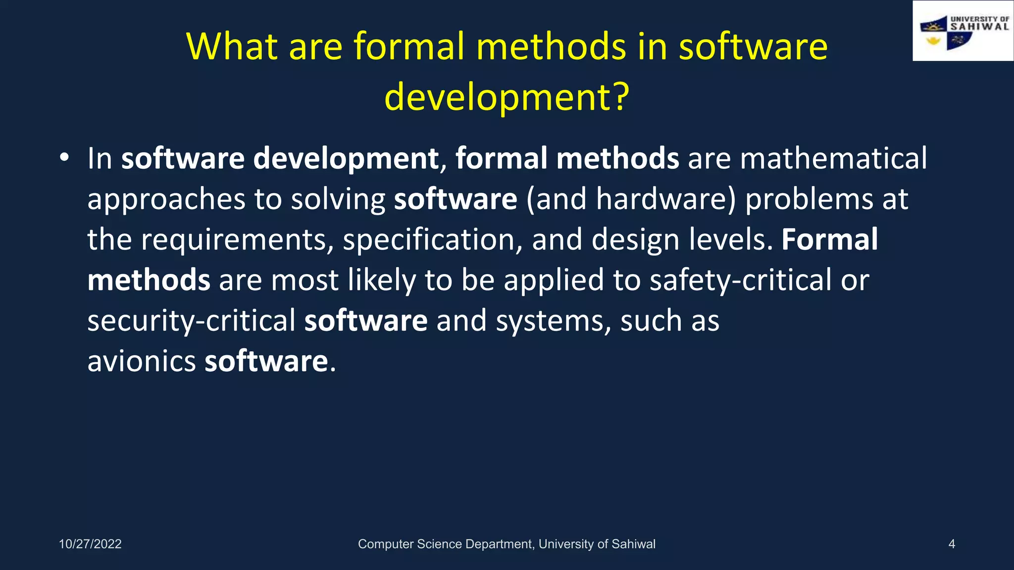 Formal Method | PPT