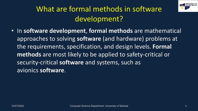 Formal Method | PPT