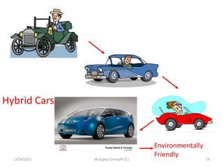 Hybrid Cars
Environmentally
Friendly
12/29/2022 Mulugeta Girma(Ph.D.) 54
 