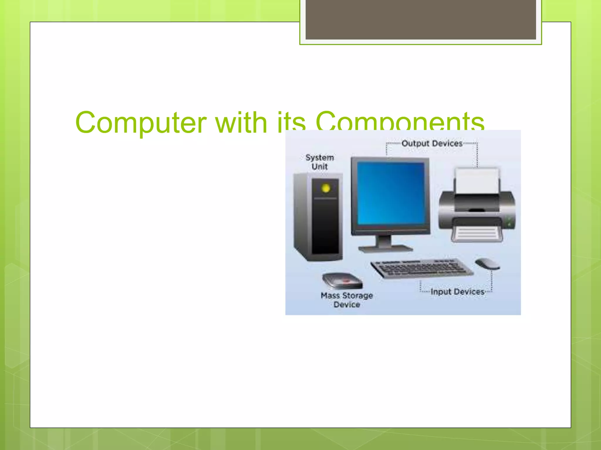 Introduction to computer.ppt | Computing | Technology & Computing