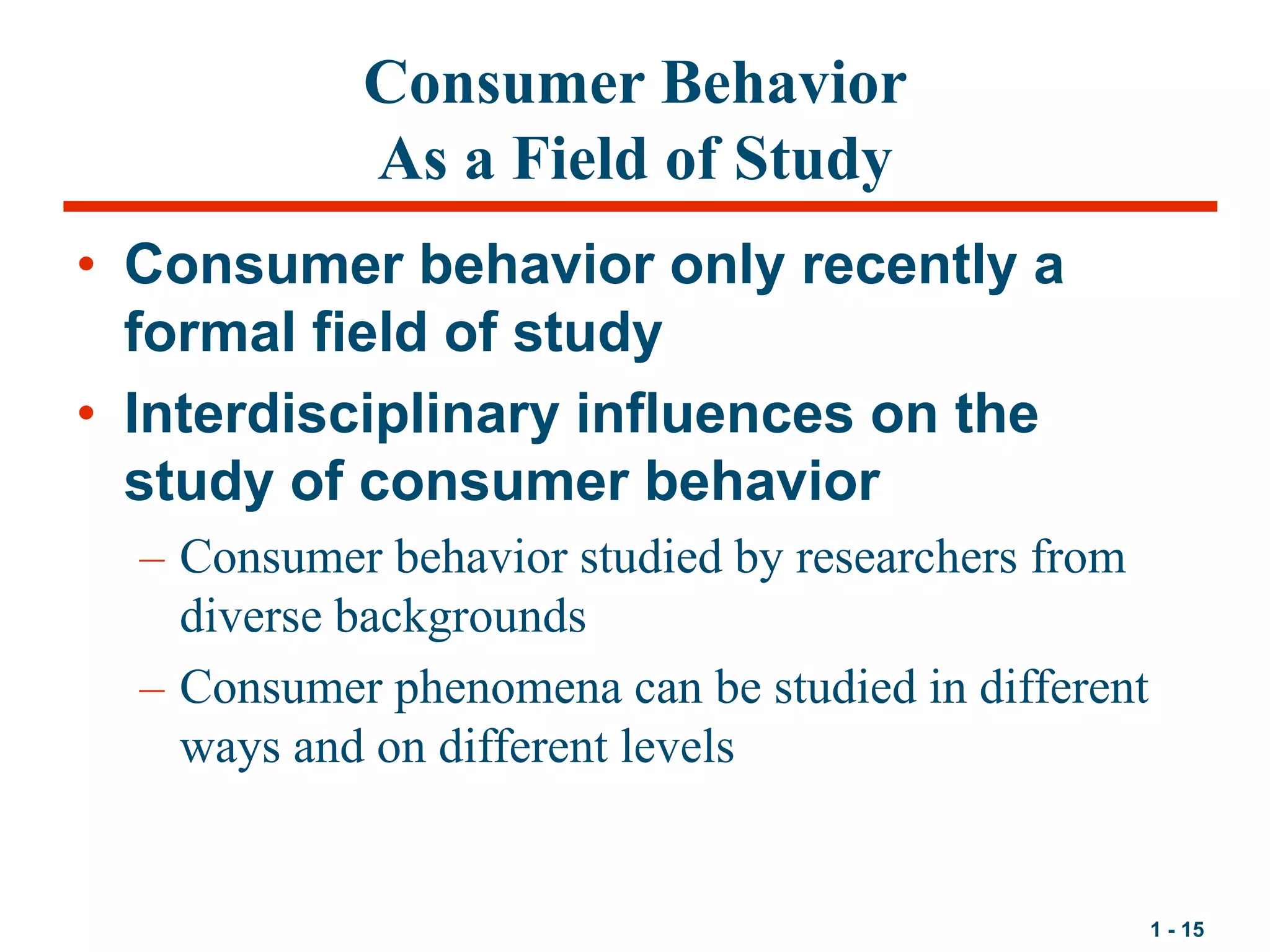 Consumer behavior definition pptx business business and finance
