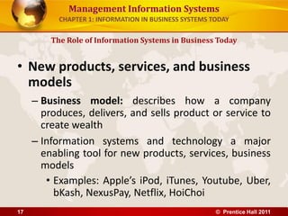 chapter 1 Information system in Business today | PDF