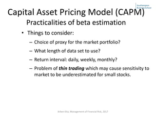 Proxy Income In Risk Model Lecture 1. Financial risk management lecture 1 | PDF