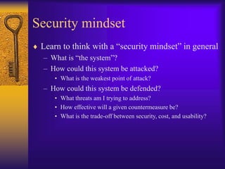 Using Your Mind Security Computer Security.ppt