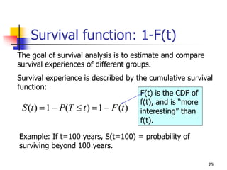 lecture1 on survival analysis HRP 262 class | PPT