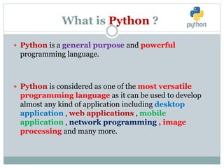 Basic Python Introduction Lecture 1.pptx