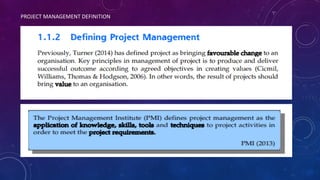 International Project Management - Core Concept and Theory of Projects ...