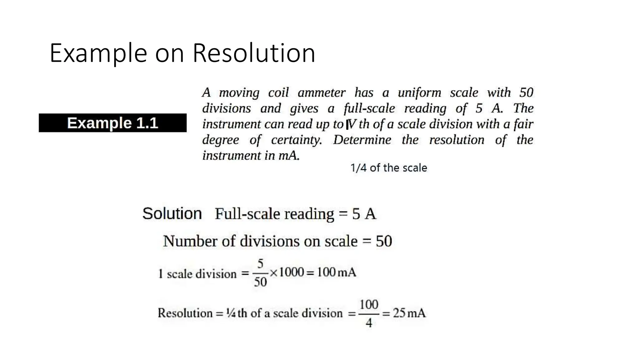 Example on Resolution
I
 