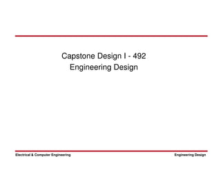 this contain engineering design with capstone | PDF