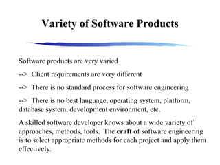 Include Software Engineering Introduction to Software Engineering Lecture 1 | PPT