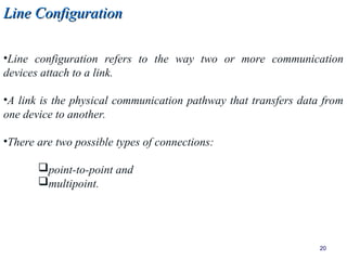 Multi Point Line Configuration Image Chapter-1 Introduction to datacommunication.ppt
