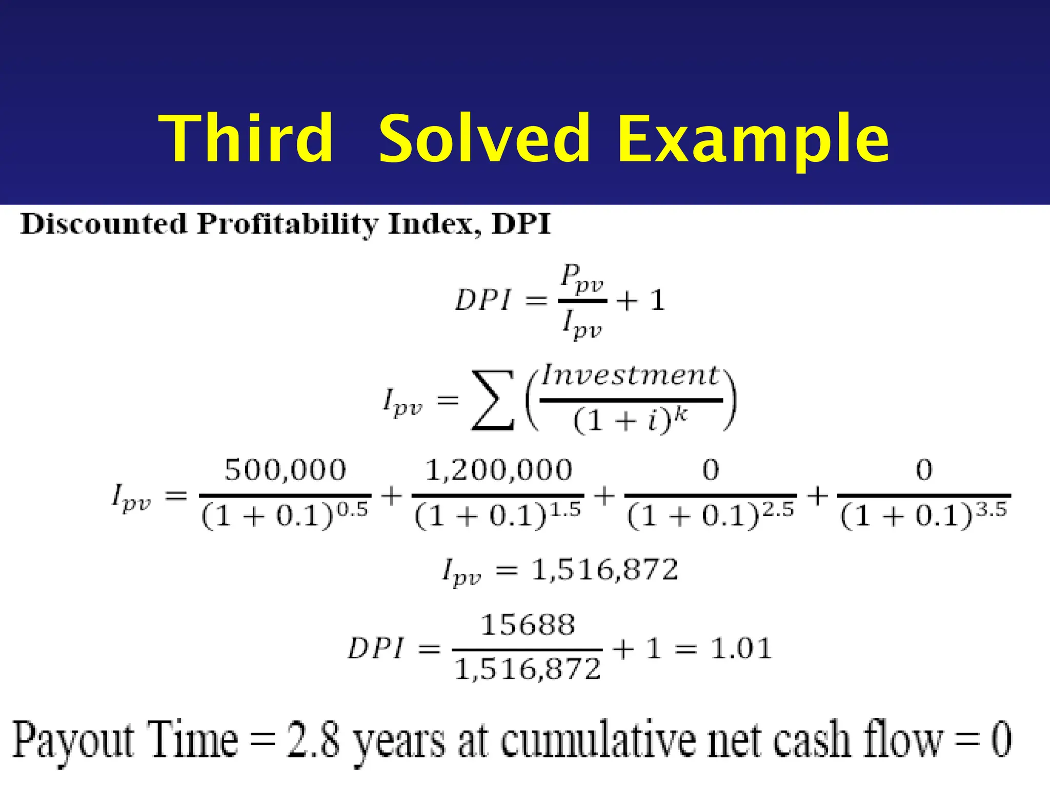 Third Solved Example
 