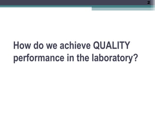 The Quality control in clinical laboratory | PPT