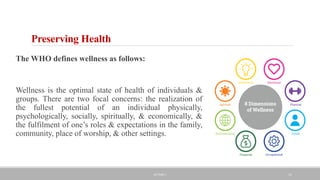 Health Realization Health Service Delivery and Operation Management | PPTX