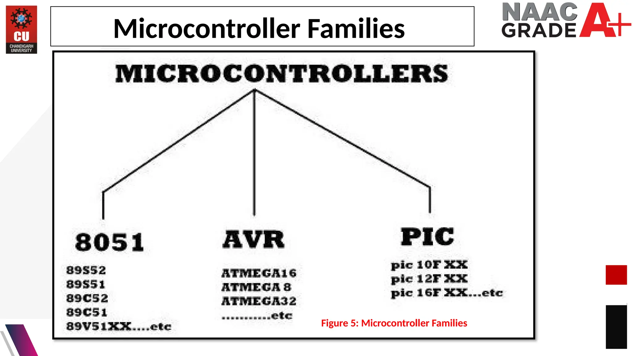 Microcontroller Families
Figure 5: Microcontroller Families
 