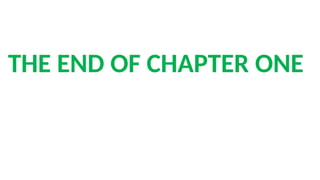 THE END OF CHAPTER ONE
 