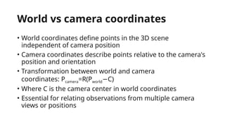 Image Formation and Represantation and Transformation | PPTX