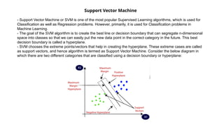 Introduction to machine learning and Linear Models | PPTX