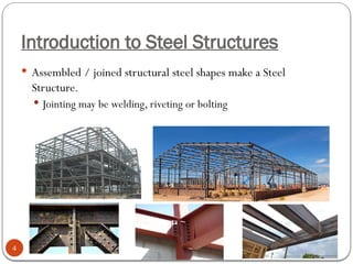 Steel structures design problem related lectures | PPTX