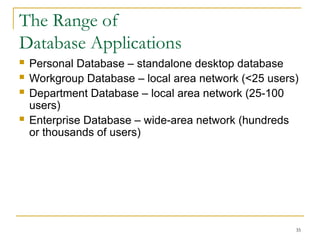 Databases Pp lecture1.pptIntroduction Databases and Database Users.ppt