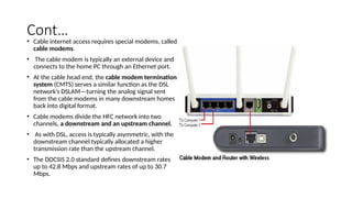 Cable From Modem To Computer lecture1.pptx computer network and osi or tcp/ip model | PPTX