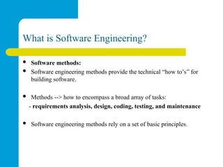 Lecture 1: Introduction to software and software engineering | PPT