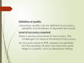 Comprehensive Quality Management System in Laboratory Testing: Ensuring ...