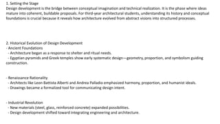 The Evolution and Conceptual Foundations of Design Development in ...