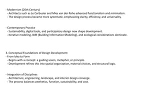 The Evolution and Conceptual Foundations of Design Development in ...