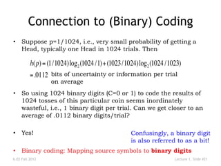 Fundamentals of Digital Communication: Information Theory and Coding | PDF