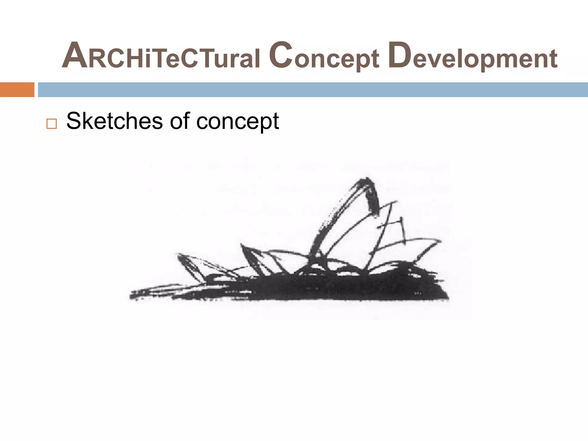 ARCHiTeCTural Concept Development
 Sketches of concept
 