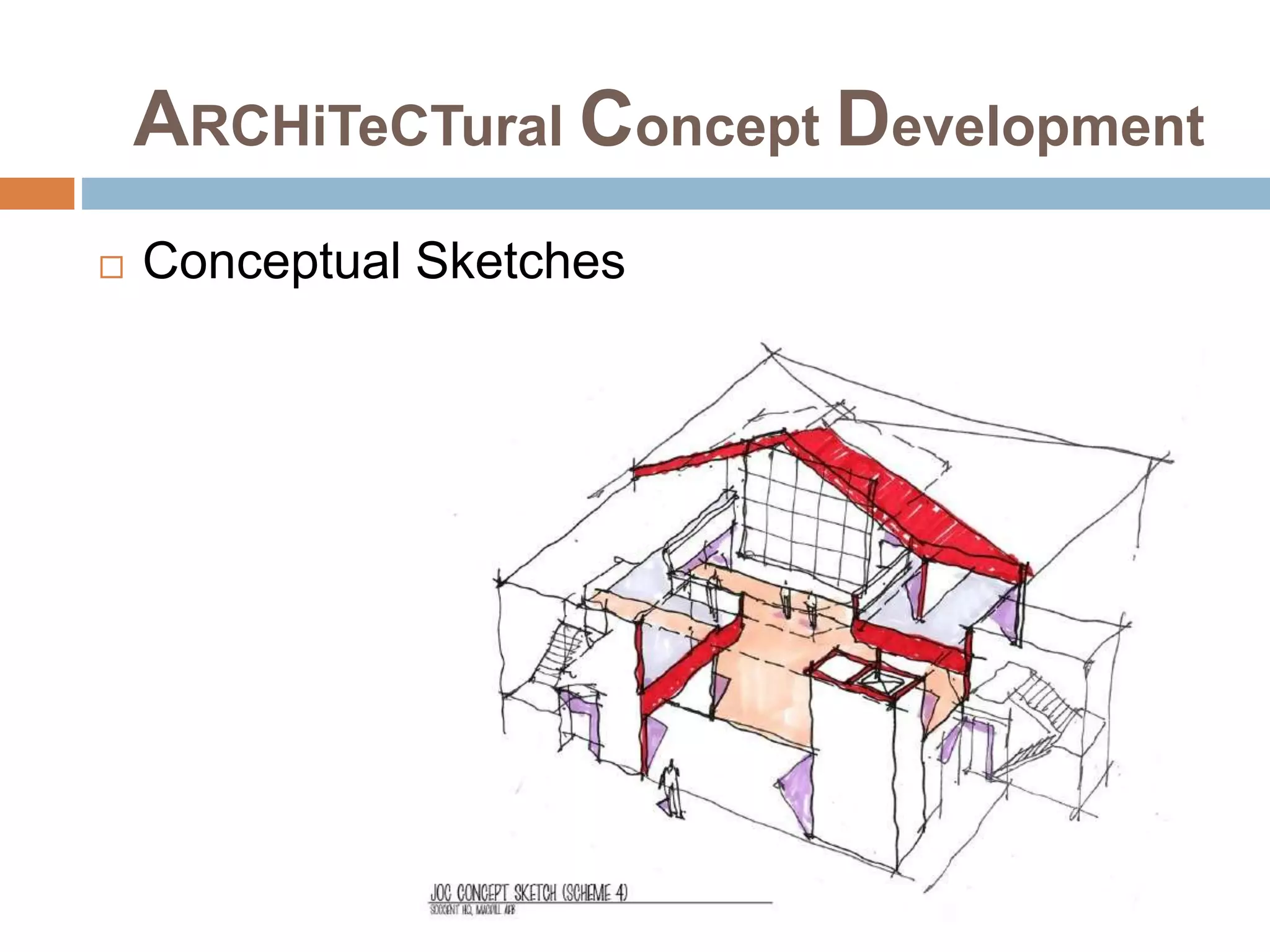 ARCHiTeCTural Concept Development
 Conceptual Sketches
 