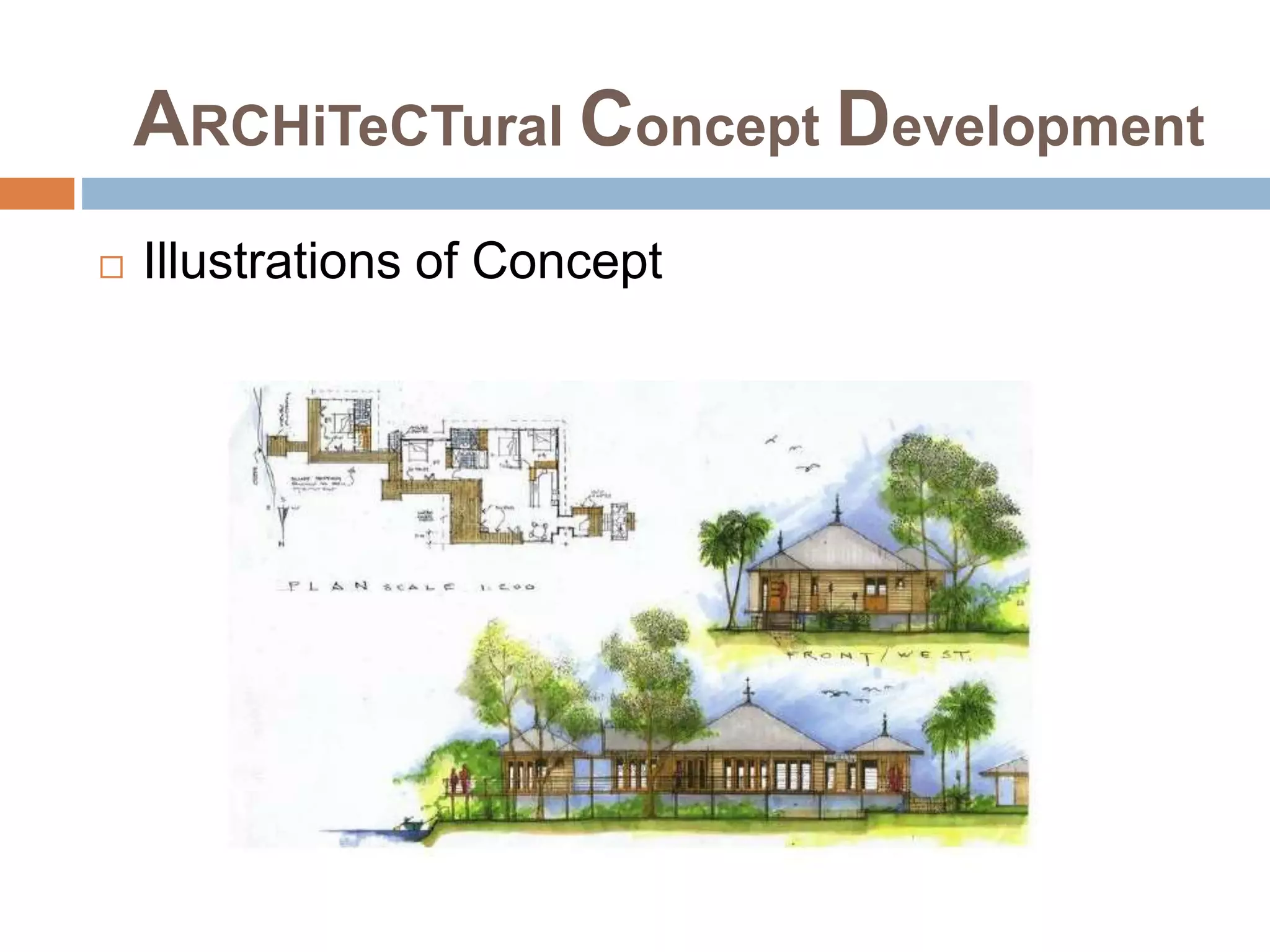 ARCHiTeCTural Concept Development
 Illustrations of Concept
 