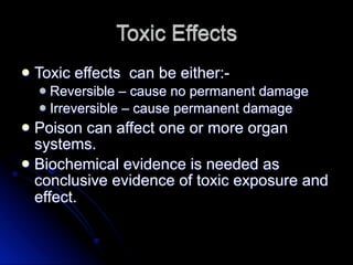 Toxic Damage Lecture 1 2 ss-5 | KEY