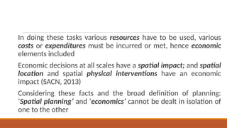 Lecture 1: Introduction to Spatial Economics - Background and Basic ...