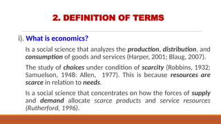 Lecture 1: Introduction to Spatial Economics - Background and Basic ...