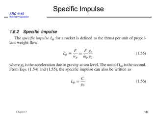 Rocket Propulsion Lecture 1 ARO4140 Fall 24 | PDF