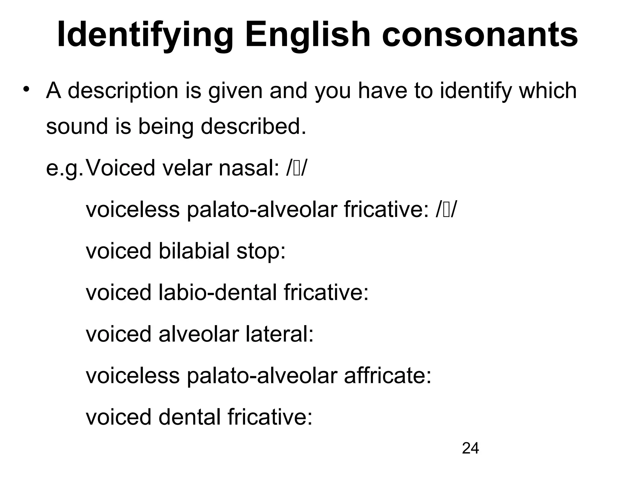 Lecture 1 Consonants Ppt