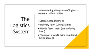 Kitchen Logistics Humanitarian Logistics Management: An Overview | PDF