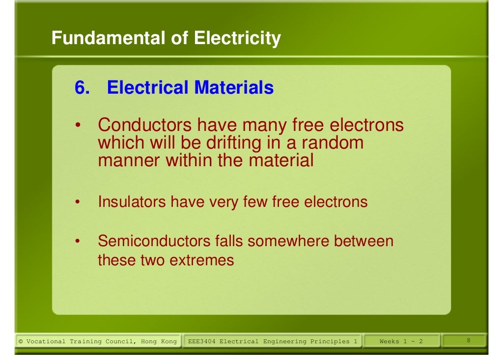 Lecture 1 fundamental of electricity