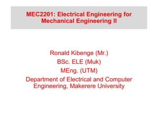 Comprehensive Electrical Engineering for Mechanical Engineers: Concepts ...