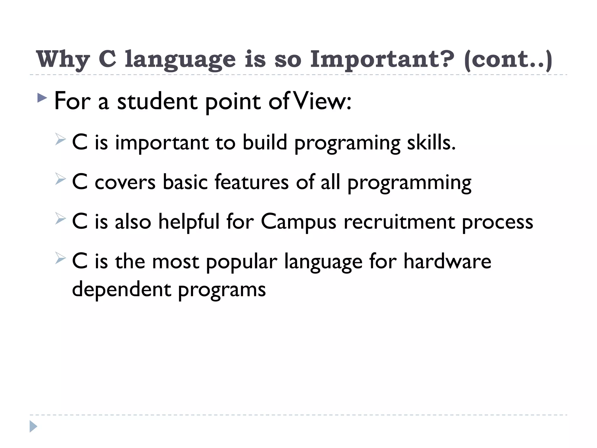 Lecture 1- History of C Programming | PPT | Programming Languages ...