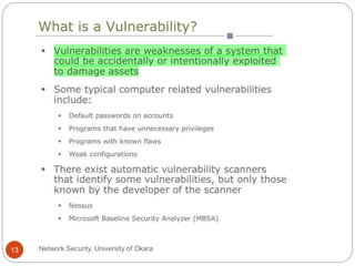 Network Security, University of Okara13
 