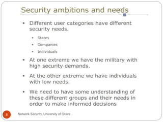 Network Security, University of Okara8
 