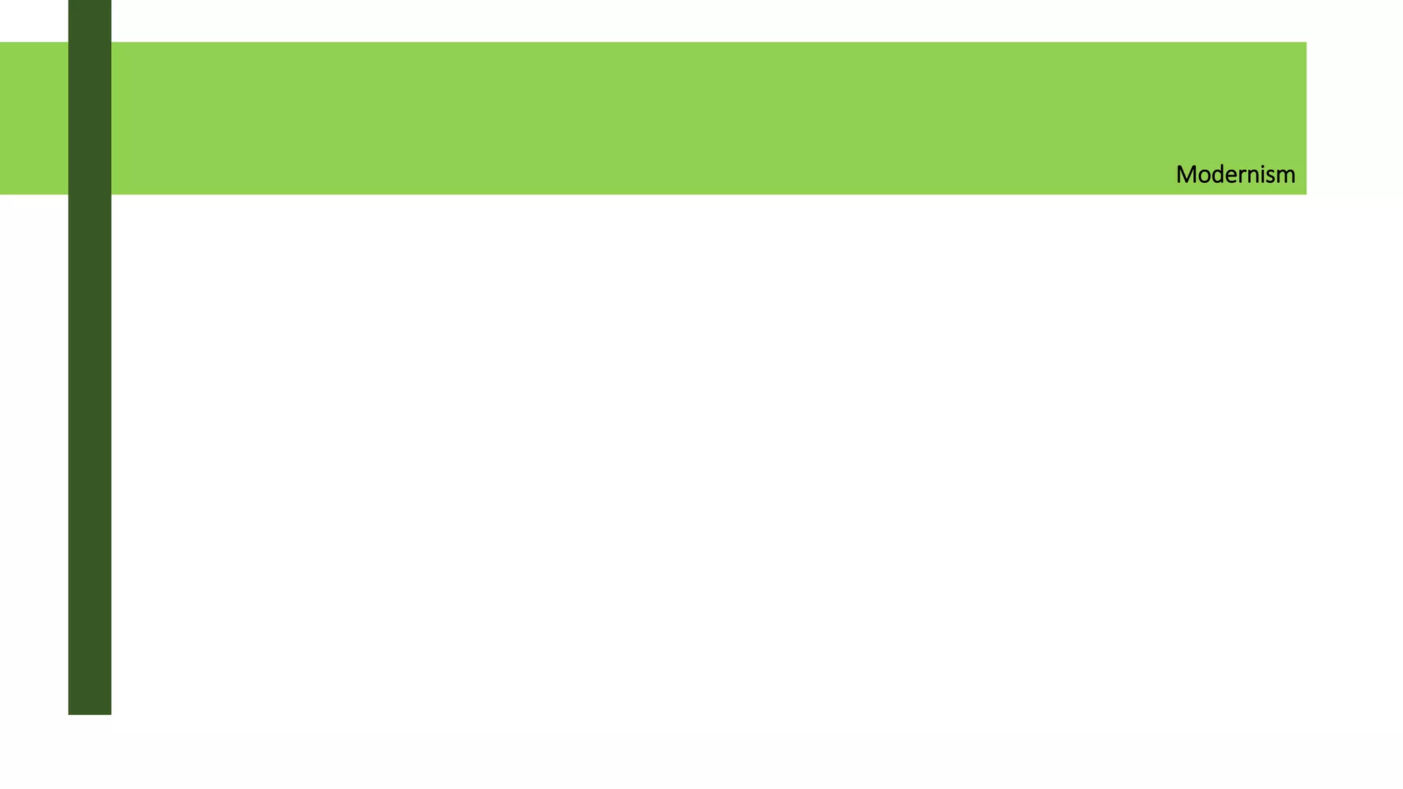 Modernism
 